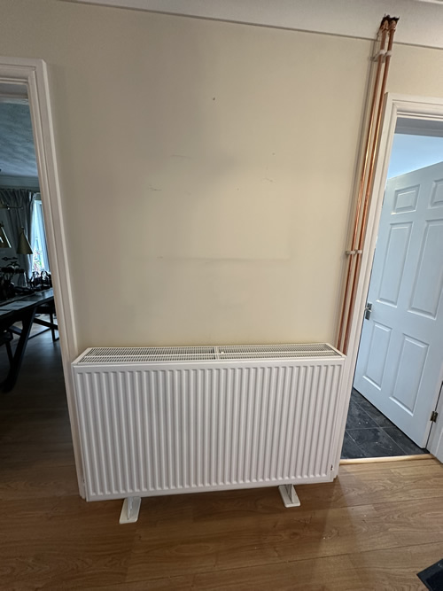  radiator and pipework