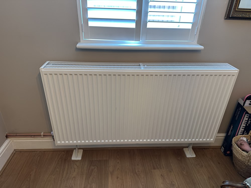 a new radiator in a Bournemouth property