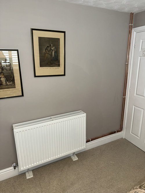  radiator and pipework in a Bournemouth house