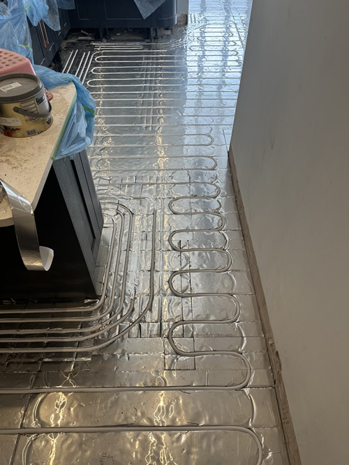 Home renovation with underfloor heating in Ferndown