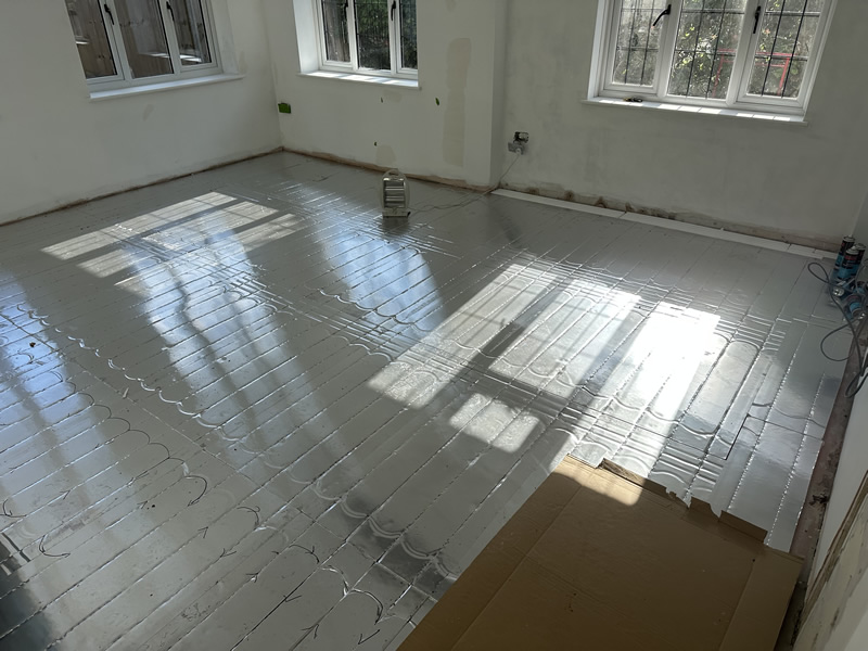 Electric underfloor heating installation in Ferndown