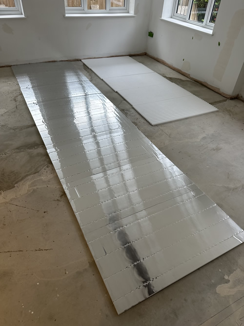 Residential underfloor heating project in Ferndown
