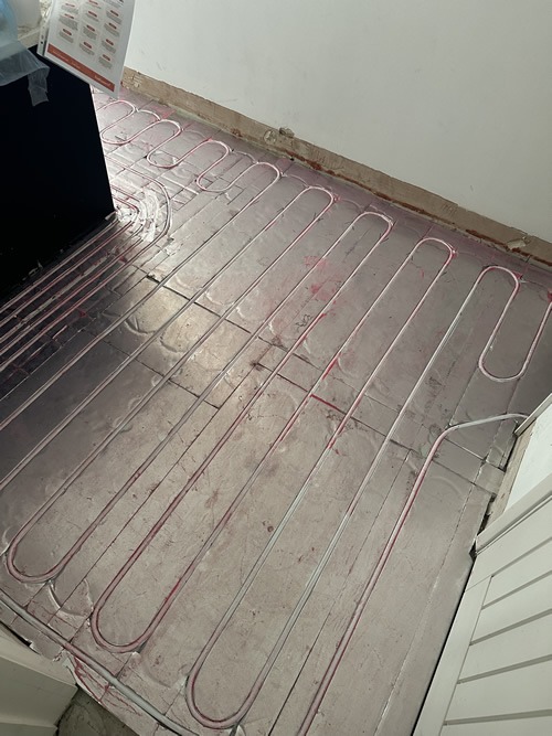  Ferndown underfloor heating installation