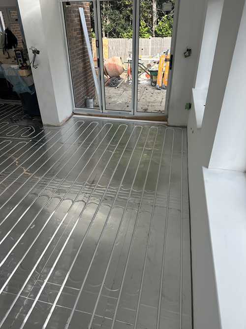 Ferndown underfloor heating installation process